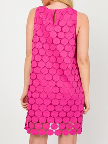 Wenrine Womens Summer Hollow Out Mini Dress Casual Sleeveless Scoop Neck Boho Short Beach Dresses4