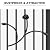 DWVO Metal Garden Arch, 86" H Outdoor Lawn Arbor for Climbing Plants, Roses, Vines, Wedding Archway Party Decor for Lawn, Patio, Backyard