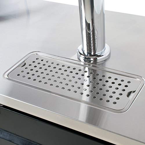 PEAK COLD 2 Door Commercial Beer Dispenser - Double Tap Keg Cooler - Kegerator; 48\" W - Thumbnail 3