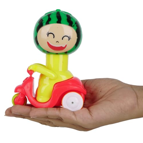 Image of Asian Portable Plastic Cocomelon Press N Go Friction Scooter for Kids Pack of 1 Orange | Baby & Toddlers Toys 6 Months - 5 Years