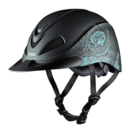 TROXEL REBEL LOW PROFILE WESTERN RIDING HELMET SEI/ASTM CERTIFICATION ALL SIZES & STYLES (Rose Turquoise, Medium)