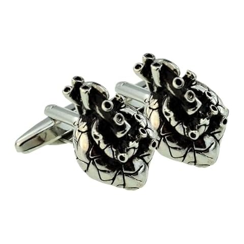 Anaotomical Heart Cufflinks in Gift Box Cover