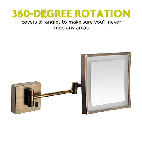 Miroir de maquillage éclairé JCAKES avec col de cygne flexible orientable - 3