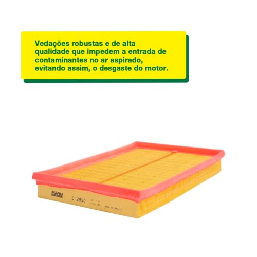 Filtro Ar Motor C2990, Amarelo, Man