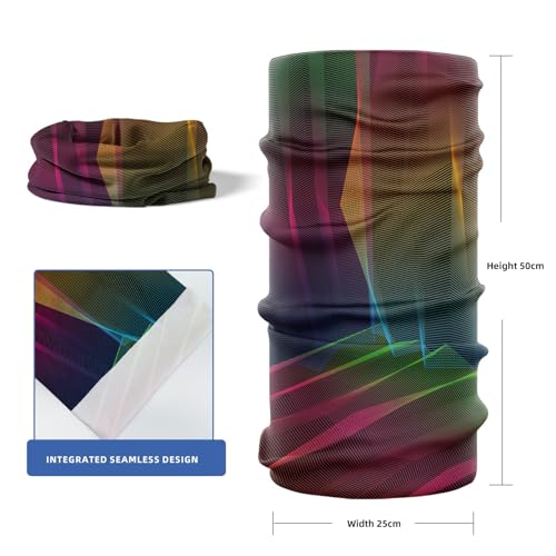 Striped Pattern Cooling Neck Gaiter Face Mask Lightweight Sun Protection Bandana Multifunctional Outdoor Headwear2