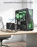 Ubluker 10K 8K 4K Kabel DisplayPort 2.1 54Gbps 2M, Certyfikat Kabel DP-DP 4K 240Hz 165Hz 144Hz 120Hz 10K 8K 60Hz Nylonowy Oplot UHBR HDCP2.3 FreeSync G-Sync RTX5090 Monitor PC Projektor
