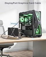 Ubluker 10K 8K 4K DisplayPort 2.1 Kabel 54Gbps 2M, Zertifiziertes DP zu DP Kabel 4K 240Hz 165Hz 144Hz 120Hz 10K 8K 60Hz Nylon Geflochten UHBR HDCP2.3 FreeSync G-Sync RTX5090 Monitor PC Projektor – Ansicht 4
