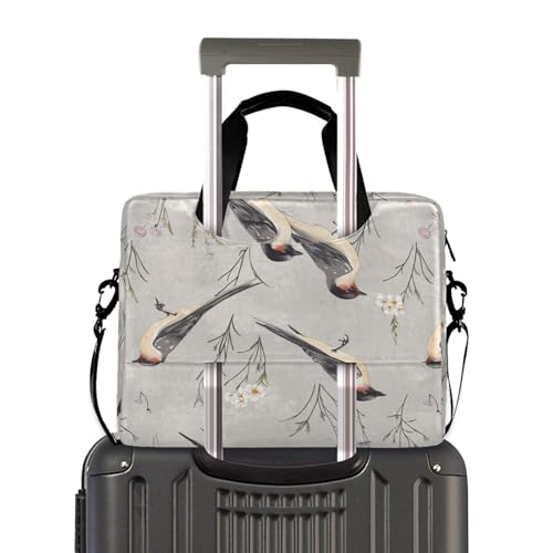Funda para portátil 15.6 pulgadas con asa y correa gris miniatura 4