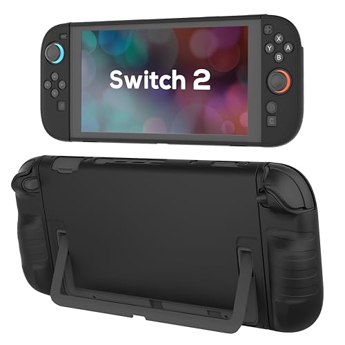 TIKOdirect Hard Protective Case for Switch 2, Dockable Cover Case, Black