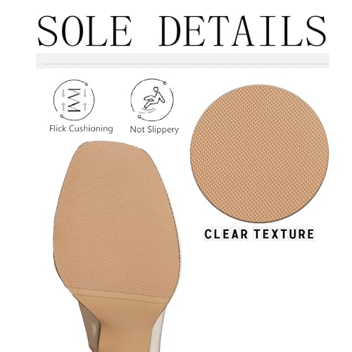 Women's Patent Leather Platform Slingback Pumps with Adjust Buckle Strap Fashion Comfort Square Toe Chunky High Heels Uniform Dress Shoes for Party Date Wedding4