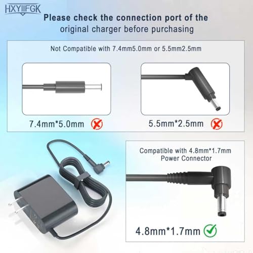 Image of 30.45V 4.8mm*1.7mm Cordless Vacuum Cleaner Charger Compatible with Dyson