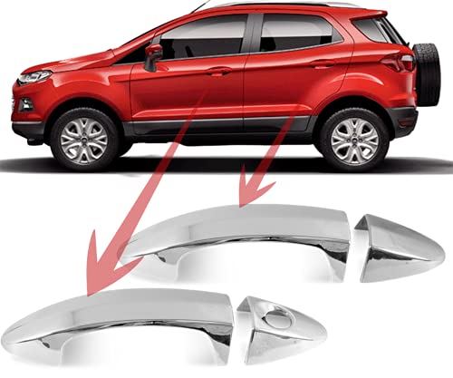 KIT APLIQUE CROMADO DA MAÇANETA ECOSPORT KA NEW FIESTA 13 A 19