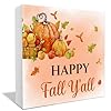 Thanksgiving Gifts Thanksgiving Fall Decor Fall Decor Thanksgiving Wooden Box Sign Autumn Harvest Thanksgiving Wooden Square Sign Thanksgiving Decorations for Home Thanksgiving Day Wooden Sign