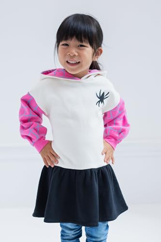 Marvel Spider-Man Spider-Gwen Ghost Spider Girls Fleece Skater Dress Toddler to Big Kid2