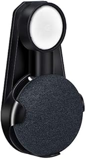 Enbiawit Google Home Mini Wall Mount Holder Compact Holder Plug in Kitchen Bathroom Bedroom Hide the Google Home Mini Cord (Black)
