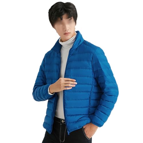 Manteau coupe-vent homme doudoune légère en duvet col montant idéal pour trajets quotidiens