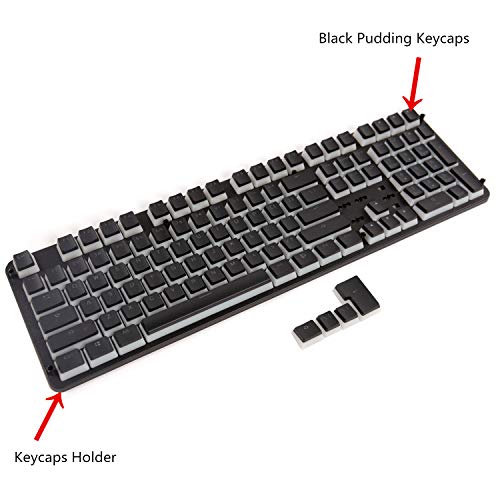 PBT Pudding Keycaps Set with Keycaps Holder Backlit Doubleshot Cherry MX Key Caps