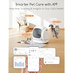 MeoWant Self-Cleaning Cat Litter Box, 75L Extra Large Open Automatic Cat Litter Box for Multi Cats, Integrated Safety Protection/APP Control/Odor Removal Smart Box with Mat & Liner - Image 3