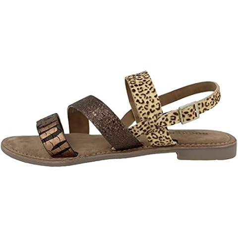 Dockers by Gerli Women's 50AL201 Flat Sandal, Braun/Schoko, 6 UK Cover