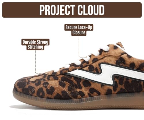 Image of Project Cloud Non-Slip Fashion Sneakers for Women, Lace-Up Shoes