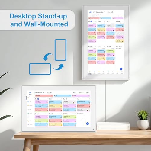 Image of 15.6 Inch Digital Calendar Wall Touch Screen Chore Chart, 32GB Electronic Calendar + Smart Family Planner, Wall and Desk Mountable, Gifts for Women Men, Gifts for Mom Dad