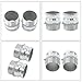 kimllier 2-Pack 3 Inch Aluminum Camlock Couplings, Type F Male NPT x Male Thread Includes 2 Sealing Rings - for Hose, Water, Fuel, Industrial Transfer