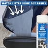 Cat Litter Box Deodorizer Powder Spray & Odor Eliminator (2 Cans) - Non-Stick Kitty Litter Box Deodorizer, Eliminators, Absorber & Freshner