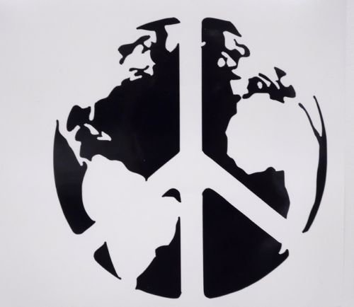 ARWY World Peace Planet Earth Cool Hood, Bumper, Sides Windows, Car Sticker