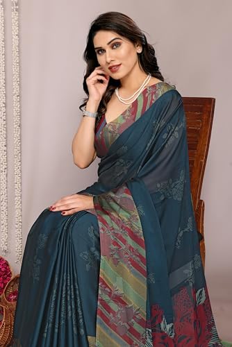 Image of MIRCHI FASHION Saree for Woman Chiffon Tie Dye Printed | Lightweight Daily Wear Women's Sari with Unstitched Blouse Piece (Available in 10 Colors)