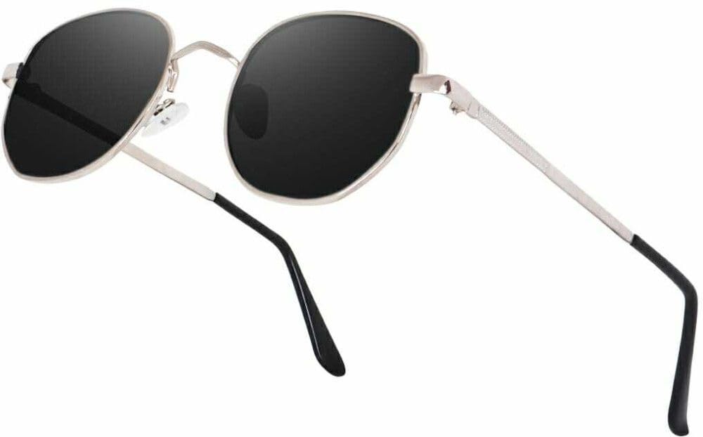 Latest Black Lens Hexagon Frame Stylish Sunglasses Inspired from Shahrukh Khan | Pathan Sun Goggles For Unisex Men's or Women's - UV Protected-image-14