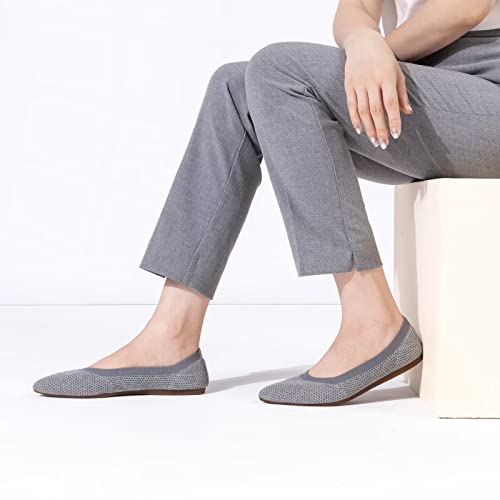 Image of Frank Mully Womens Pointed Toe Flats Knit Dress Shoes Comfort Women Shoes Softable