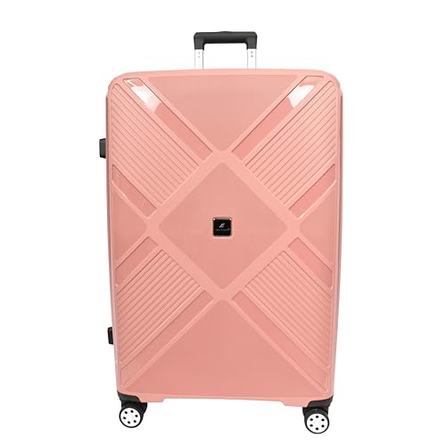 Valise rigide en polypropylène Skybourne L grand volume rose gold