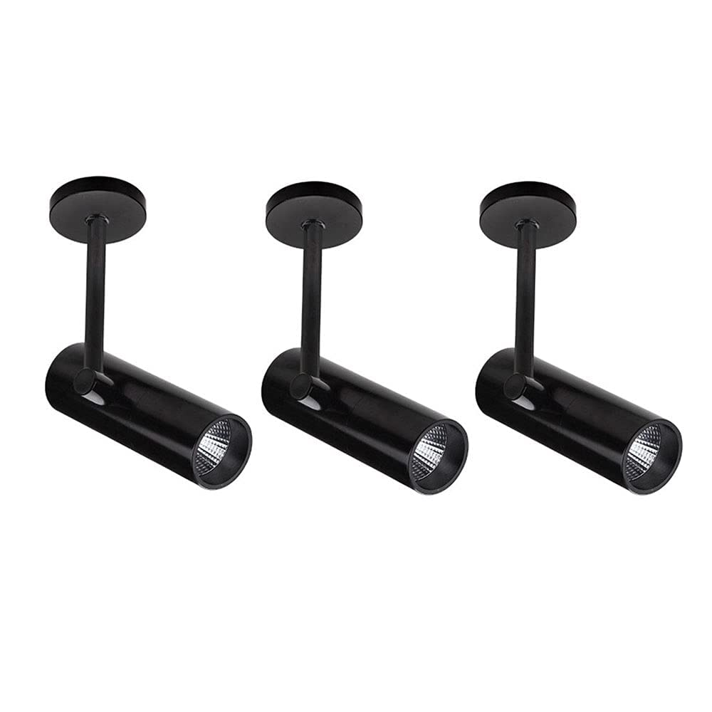 Spot de plafond noir 5W monopoint directionnel pour éclairage de cuisine