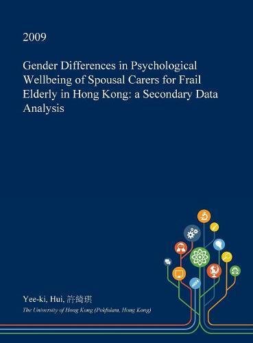 Gender Differences in Psychological Wellbeing of Spousal Carers for ...