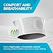 BraceAbility Umbilical Hernia Belt for Men - Abdominal Binder Stomach Truss with Compression Pad for Belly Button, Navel, Ventral, Epigastric, Hiatal Hernia Relief Surgery Support Brace (L/XL 5