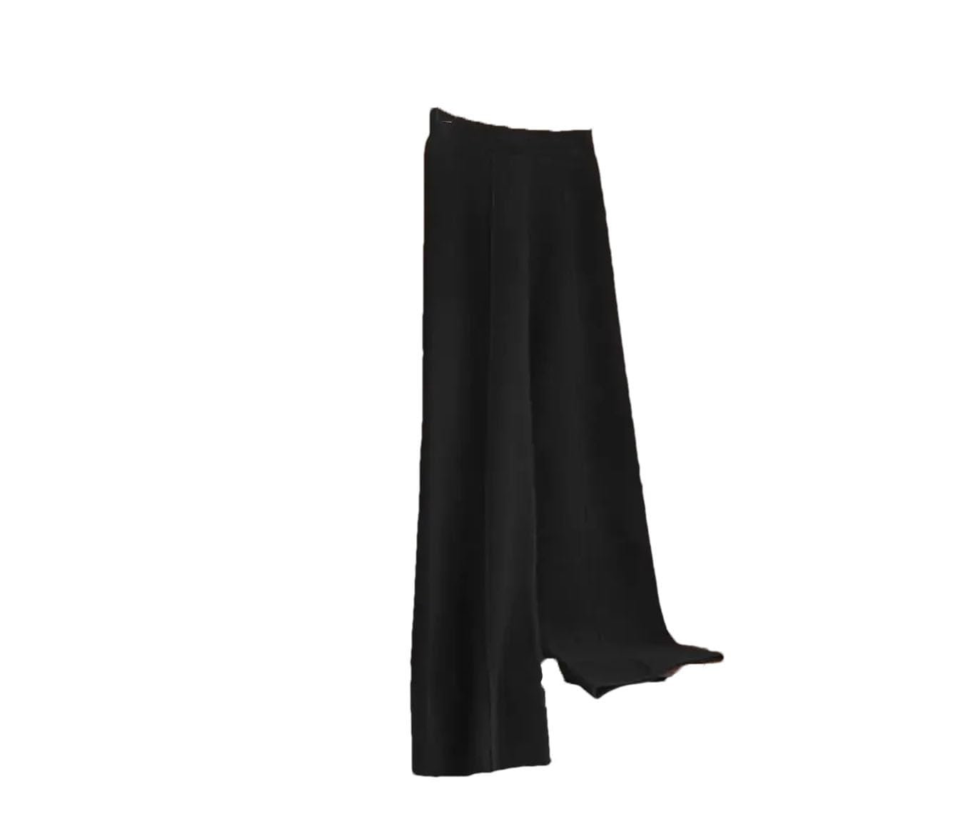 Pantaloni da donna a vita alta dimagrante in maglia a metà polpaccio pantaloni larghi pantaloni lunghi larghi casual dritti larghi