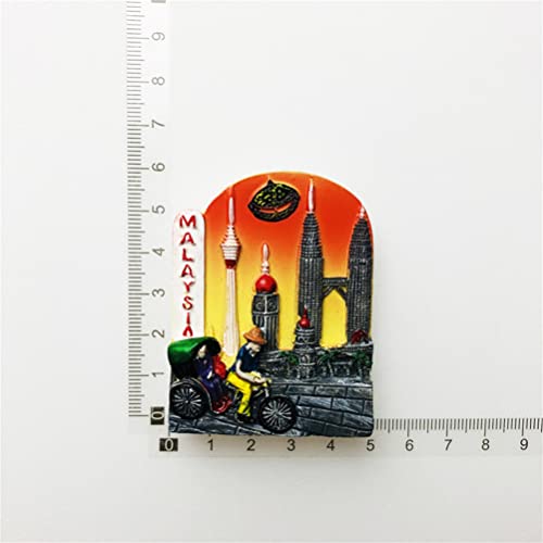 Imán decorativo refrigerador Kuala Lumpur Malasia 5.1X5.9 cm miniatura 4