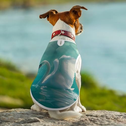 Camiseta para perros Swan Swimming on The Lake 2XL miniatura 7