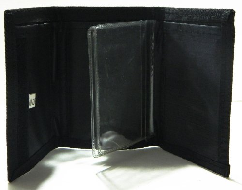 Marines Military Black and Red Nylon Wallet Tri Fold2