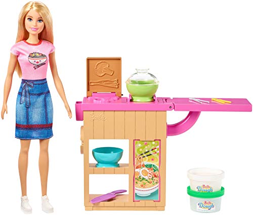 Barbie Careers - Noodle Bar Playset with Doll, Workstation and Accessories
