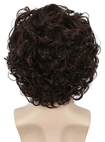 Yuehong HD-1286 Mens Short Curly Brown Wig Anime Cosplay Wigs Halloween Cosplay Costume Hair Wig thumb #5