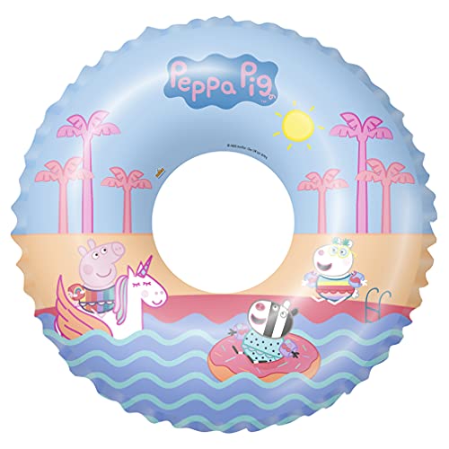 Peppa Pig Peppa Pig-9111 Flotador Hinchable, Multicolor, 50 Cm Diámetro (Saica Toys 9111)