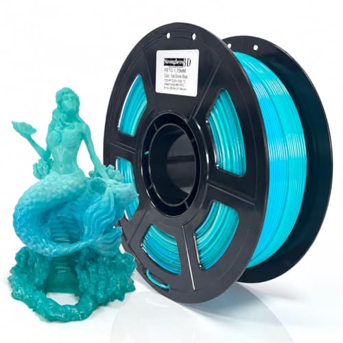 Image of PETG 3D Printing Filament 1.75mm,Ice Snow,Blue,Turquoise,Multi Color,Net Weight 1kg(2.2lbs)