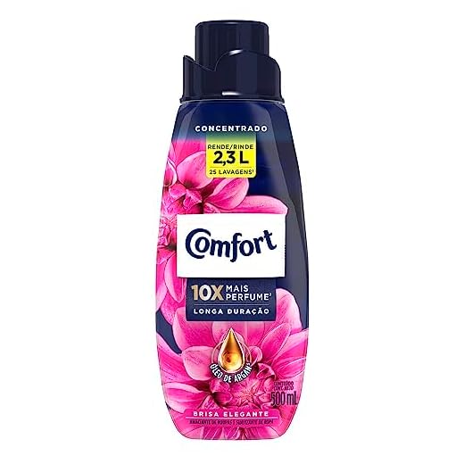 Amaciante Concentrado Comfort Fiber Protect 500 ML, Comfort, 500 Ml