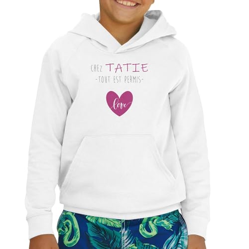 Sweat à capuche enfant Love Tante vêtement message amour