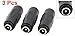 Uxcell a16051600ux0151 3Pcs DC Power Female to Female Jack Adapter 2.1x5.5 mm Connector for CCTV Camera (Pack of 3)