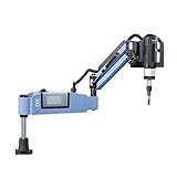 US Stock M6-M30 Electric Tapping Machine 0-200rpm/min Electric Tapper Machine Tapping Arm 12Pcs ANSI standard Collets Universal Type Flexible Arm Nut-tapping Machine