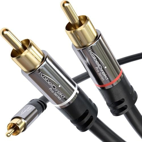 KabelDirekt โ RCA/Phono Y Cable โ 1ร2 โ 10ft