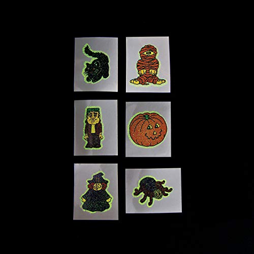 Fun Express - G-I-D Halloween Tattoos (6Dz) For Halloween - Apparel Accessories - Temporary Tattoos - Gid Tattoos - Halloween - 72 Pieces #TOP20