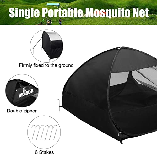 Carpa pop-up para una persona con mosquitera L RUNNZER miniatura 3